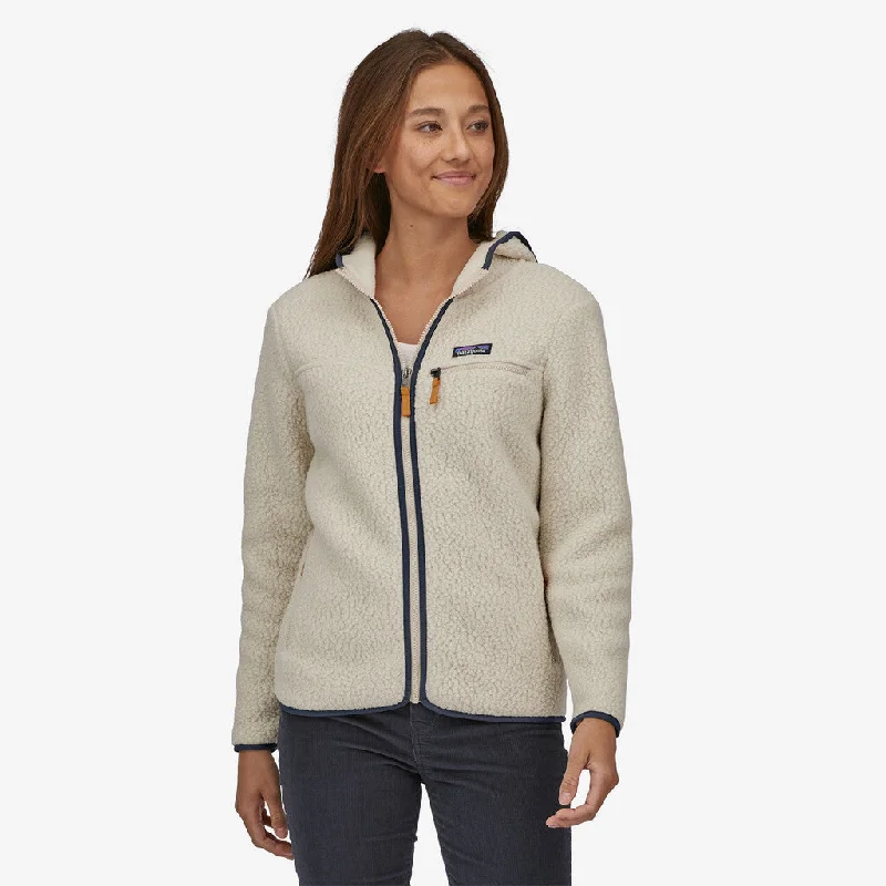 Patagonia Women's Retro Pile Fleece Hoody Hoodie with Full-Zip Functional Layering