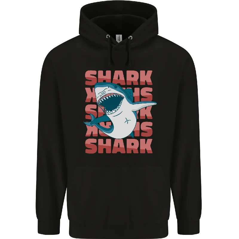 A Great White Shark Mens 80% Cotton Hoodie Hoodie with Mesh Breathable Sporty