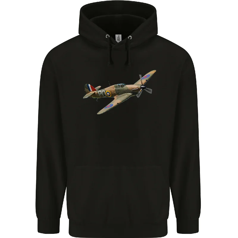 A Hawker Hurricane Flying Solo Mens 80% Cotton Hoodie Hoodie with Elastic Waist Stretchable Comfortable A Hawker Hurricane Flying Solo Mens 80% Cotton Hoodie Hoodie with Elastic Waist Stretchable Comfortable
