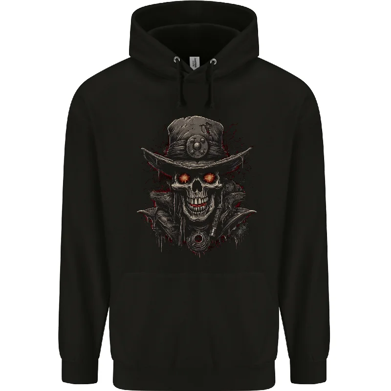 A Heavy Metal Skull Cowboy Demon Evil Mens 80% Cotton Hoodie Hoodie with Tied Waist Feminine Flattering A Heavy Metal Skull Cowboy Demon Evil Mens 80% Cotton Hoodie Hoodie with Tied Waist Feminine Flattering