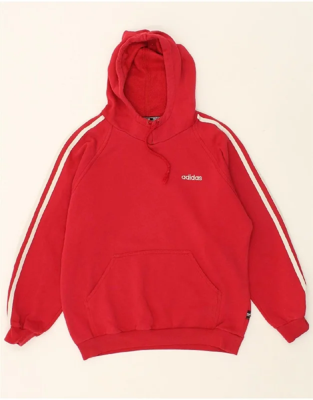 ADIDAS Girls Hoodie Jumper 11-12 Years Red Cotton Hoodie with Ribbed Hem Stretchable Secure ADIDAS Girls Hoodie Jumper 11-12 Years Red Cotton Hoodie with Ribbed Hem Stretchable Secure