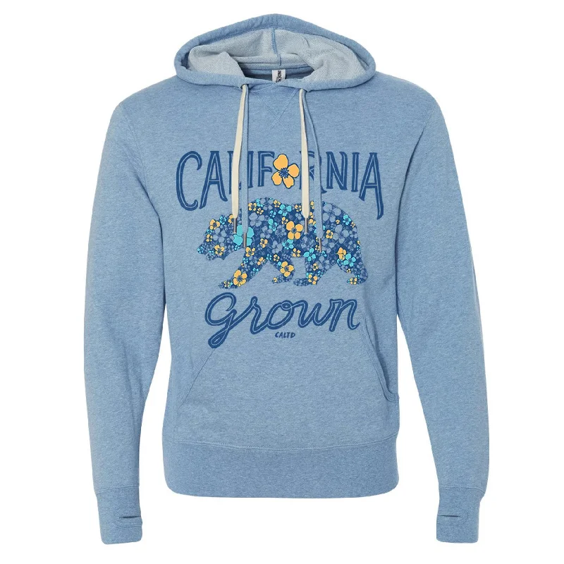 Bear Poppy Blossom Hoodie Hoodie with Bell Sleeves Flared Feminine