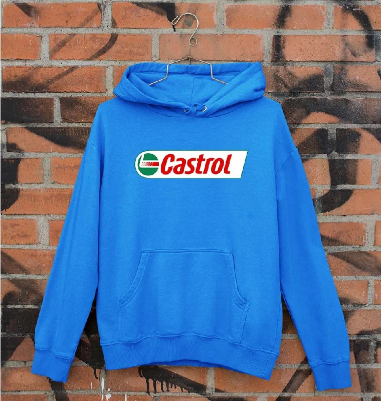 Castrol Unisex Hoodie for Men/Women Hoodie with Distressed Vintage Worn