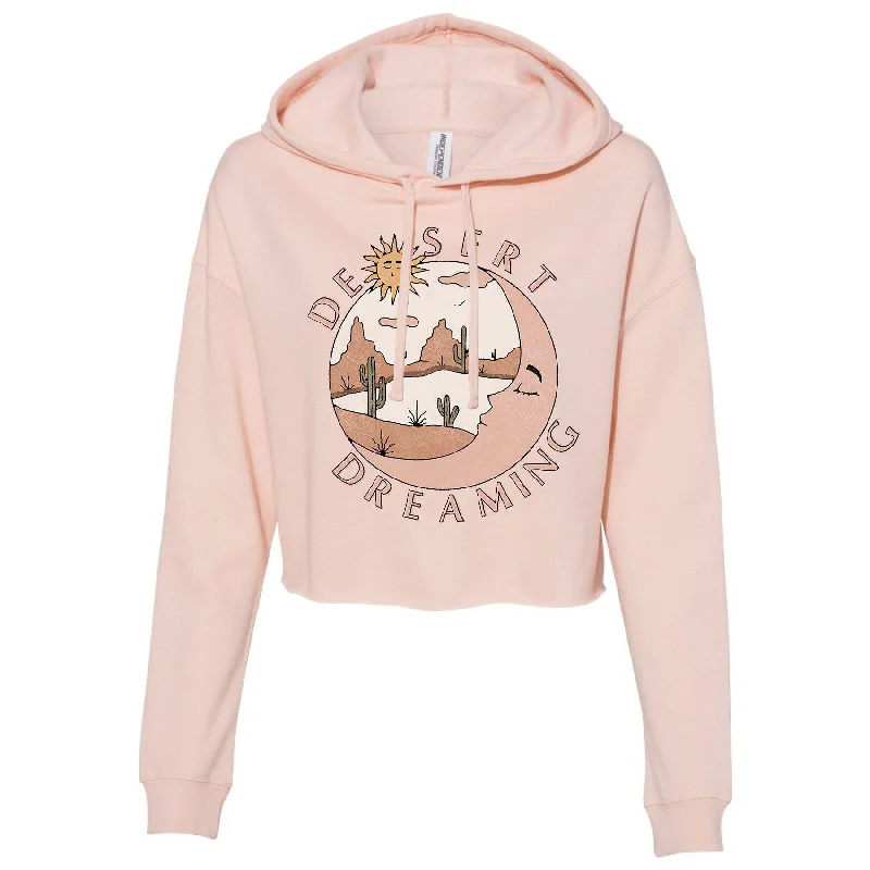 Desert Dreaming Arizona Cropped Hoodie Hoodie with Zipper Placket Modern Functional