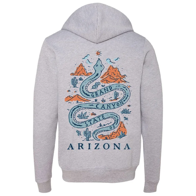 Grand Canyon Snake Arizona Zipper Hoodie Hoodie Jacket Zipper Layering