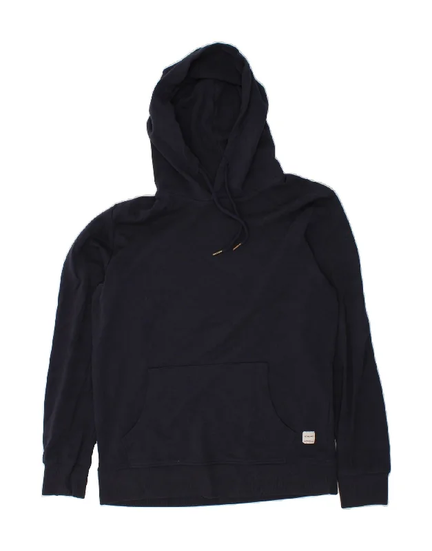 JACK & JONES Mens Hoodie Jumper Large Navy Blue Cotton Hoodie with Belted Waist Structured Tailored JACK & JONES Mens Hoodie Jumper Large Navy Blue Cotton Hoodie with Belted Waist Structured Tailored