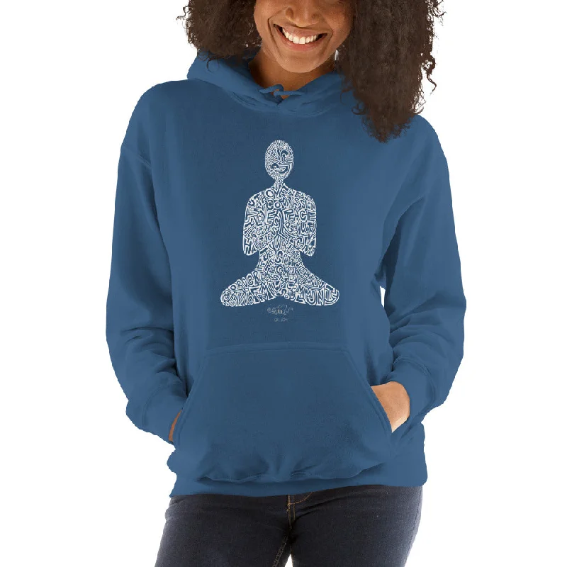 Meditation T Unisex Hoodie Hoodie with Pocket Utility Practical