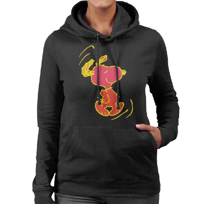 Peanuts Snoopy Colourful Sketch Women's Hooded Sweatshirt Hoodie with Drawcord Adjustable Secure Peanuts Snoopy Colourful Sketch Women's Hooded Sweatshirt Hoodie with Drawcord Adjustable Secure