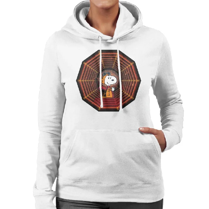 Peanuts Snoopy Kennel Ship Travel Across Spacetime Women's Hooded Sweatshirt Hoodie with Magnetic Closure Innovative Modern Peanuts Snoopy Kennel Ship Travel Across Spacetime Women's Hooded Sweatshirt Hoodie with Magnetic Closure Innovative Modern
