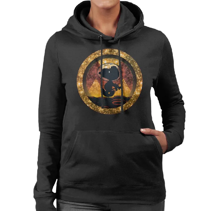 Peanuts Snoopy Planetary Walk Women's Hooded Sweatshirt Hoodie Sweatshirt Pullover
