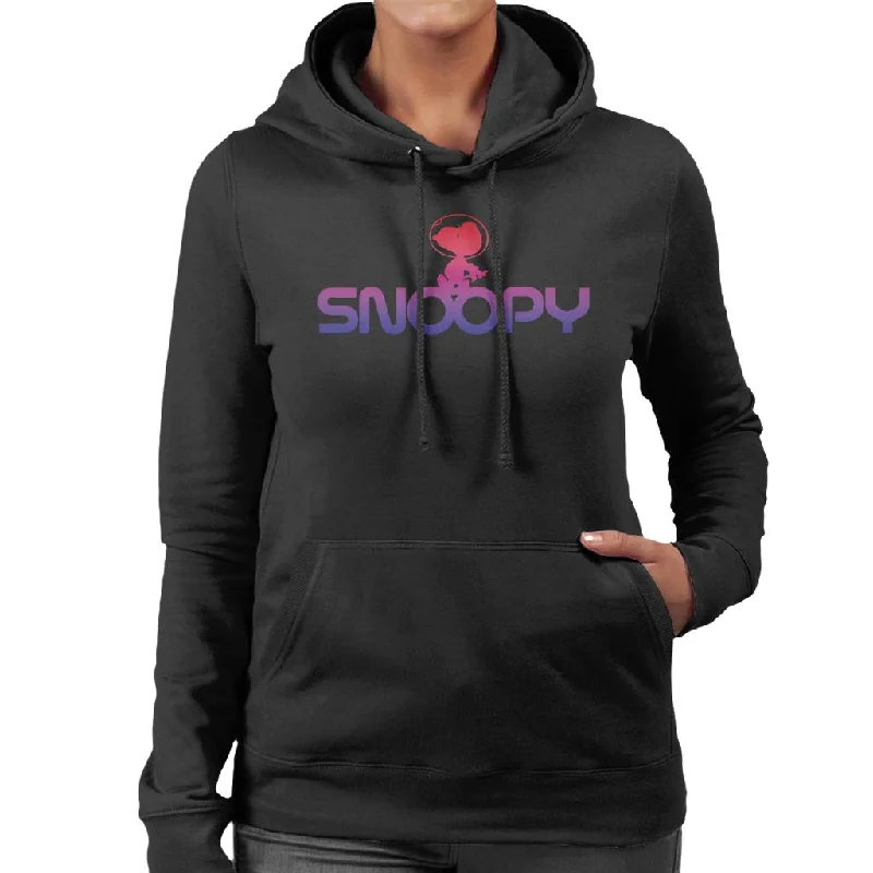 Peanuts Snoopy Purple Pink Fade Women's Hooded Sweatshirt Hooded Sweatshirt Casual Wear Street Style Peanuts Snoopy Purple Pink Fade Women's Hooded Sweatshirt Hooded Sweatshirt Casual Wear Street Style