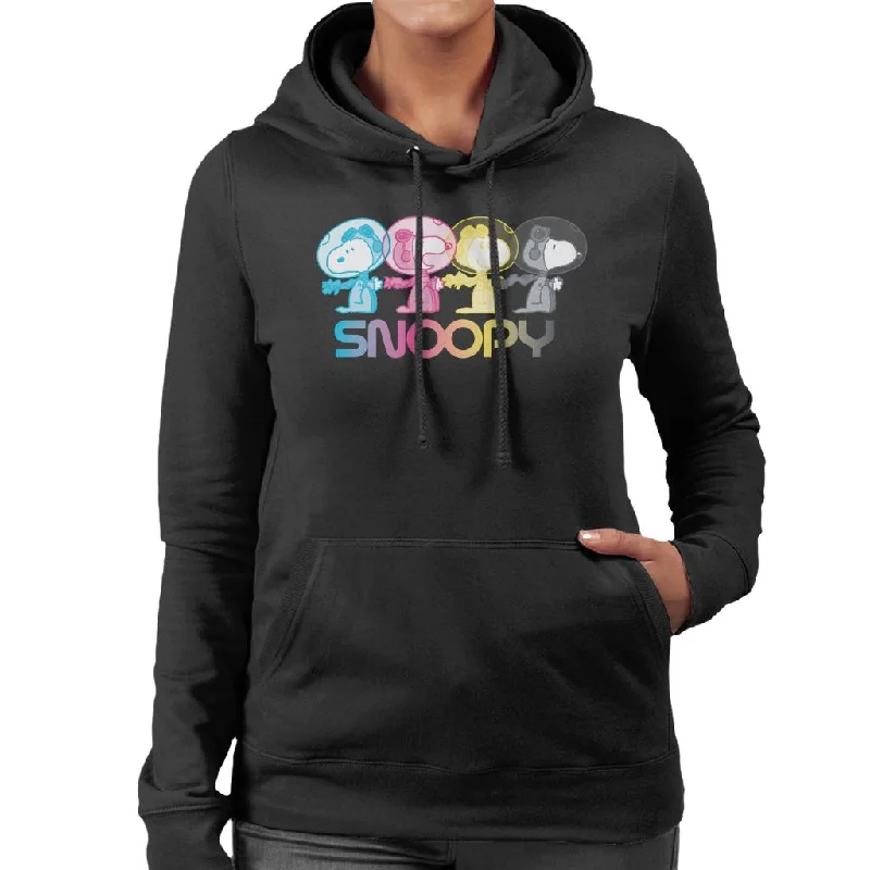 Peanuts Snoopy Space Emotions Women's Hooded Sweatshirt Zip Hoodie Drawstring Kangaroo Pocket Peanuts Snoopy Space Emotions Women's Hooded Sweatshirt Zip Hoodie Drawstring Kangaroo Pocket
