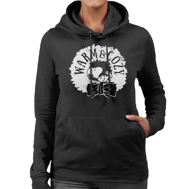 Peanuts Snoopy Warm And Cozy Women's Hooded Sweatshirt Hoodie with Elastic Waist Stretchable Comfortable Peanuts Snoopy Warm And Cozy Women's Hooded Sweatshirt Hoodie with Elastic Waist Stretchable Comfortable