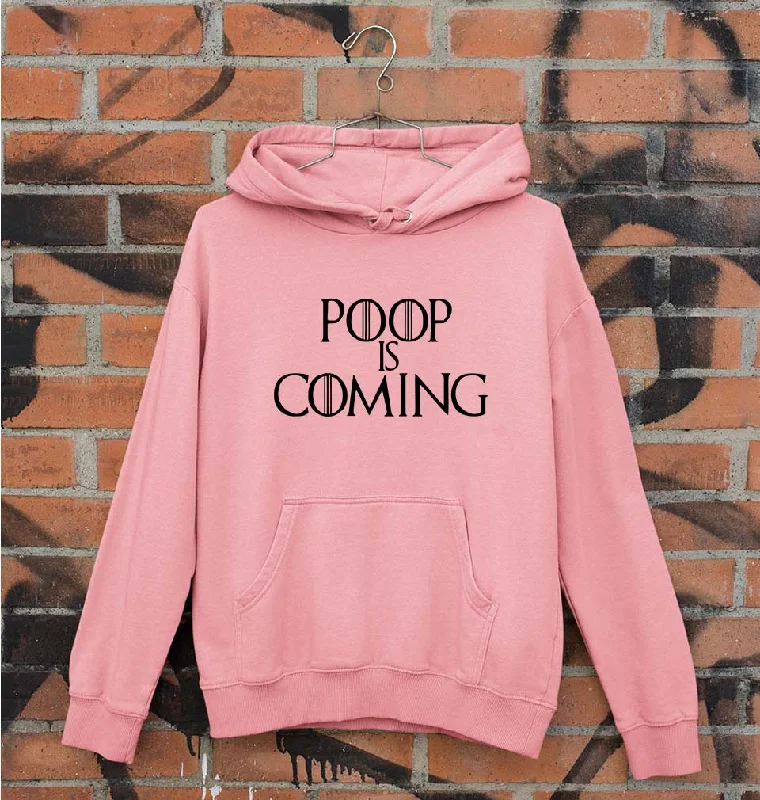 Poop Is Coming Unisex Hoodie for Men/Women Zip Hoodie Drawstring Kangaroo Pocket