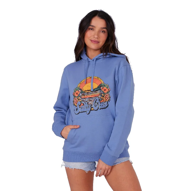 Salty Crew On Vacation Hoody Hoodie with Thumb Holes Functional Cozy