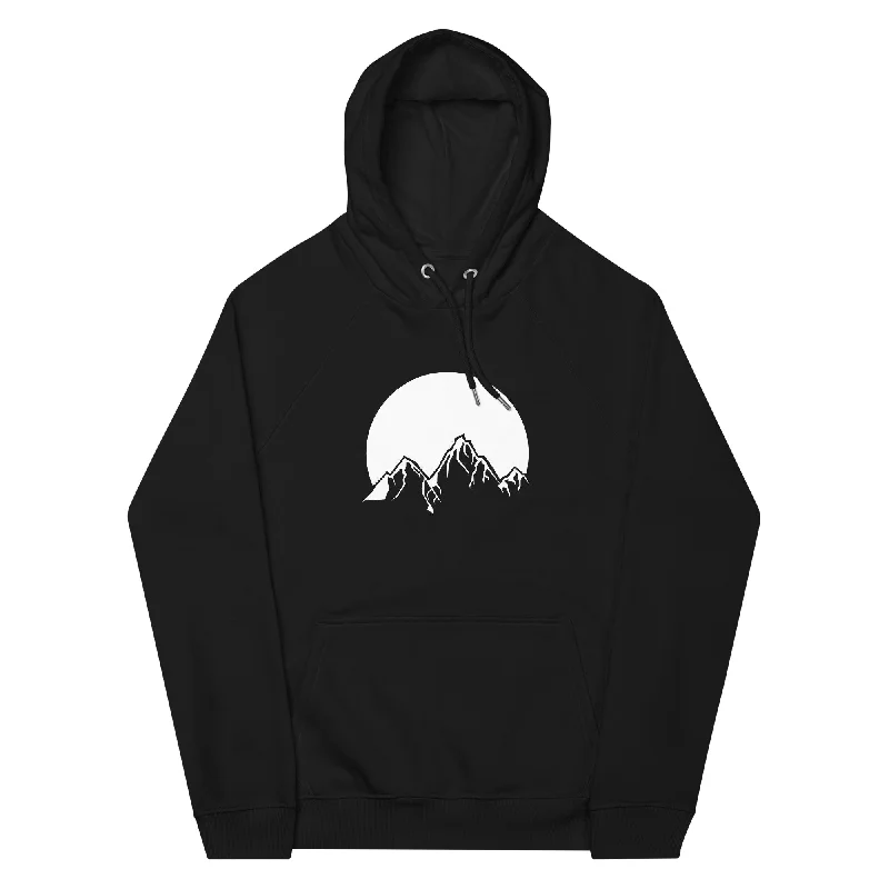Sonne - Berge - Unisex Premium Organic Hoodie Hoodie with Puffed Sleeves Voluminous Trendy