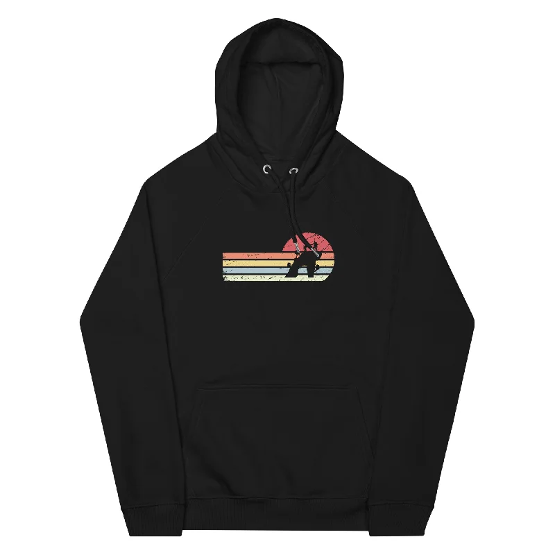 Sonne und Retro Linies - Klettern - Unisex Premium Organic Hoodie Hoodie with Color Block Contrast Stylish Sonne und Retro Linies - Klettern - Unisex Premium Organic Hoodie Hoodie with Color Block Contrast Stylish