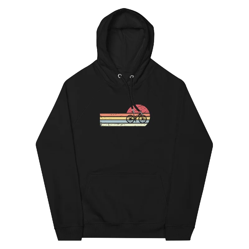 Sonne und Retro Linies - Radfahren - Unisex Premium Organic Hoodie Hoodie with Drawcord Adjustable Secure Sonne und Retro Linies - Radfahren - Unisex Premium Organic Hoodie Hoodie with Drawcord Adjustable Secure