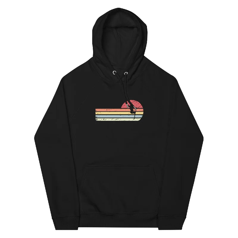 Sonne und Retro Linies - Skifahren - Unisex Premium Organic Hoodie Hoodie with Drawcord Adjustable Secure Sonne und Retro Linies - Skifahren - Unisex Premium Organic Hoodie Hoodie with Drawcord Adjustable Secure