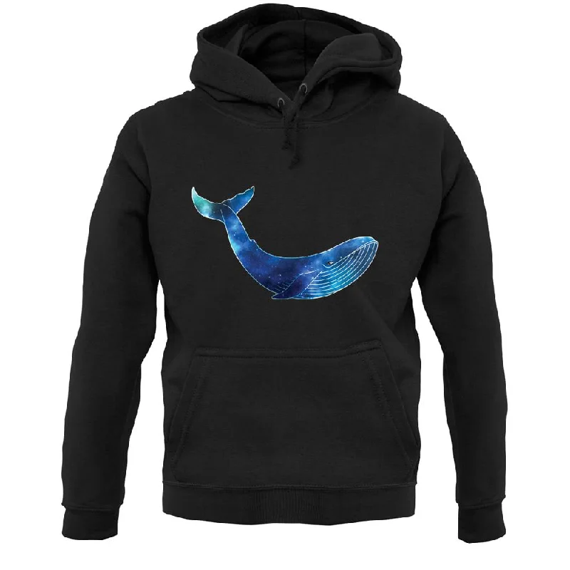 Space Animals - Whale Unisex Hoodie Hoodie with Mesh Breathable Sporty
