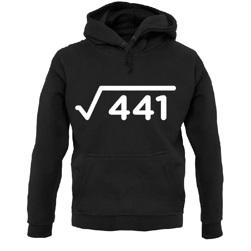 Square Root Birthday 21 Unisex Hoodie Hoodie with Frayed Bohemian Relaxed