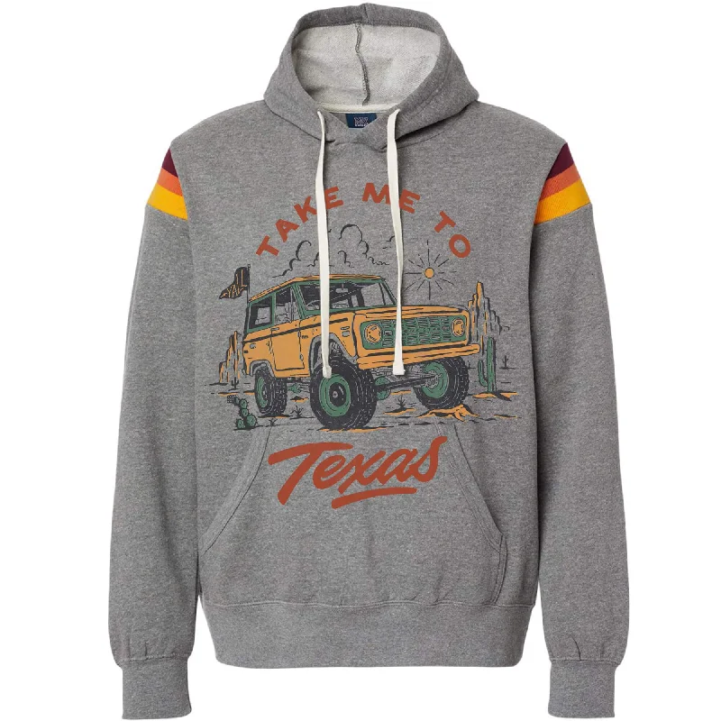 Take Me Texas Hoodie Hoodie with Metallic Shiny Futuristic