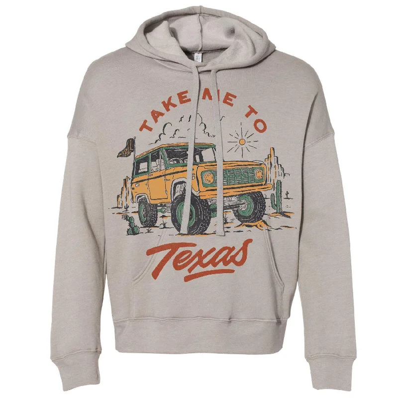 Take Me Texas Drop Shoulder Hoodie Hoodie with Set-In Sleeves Structured Classic