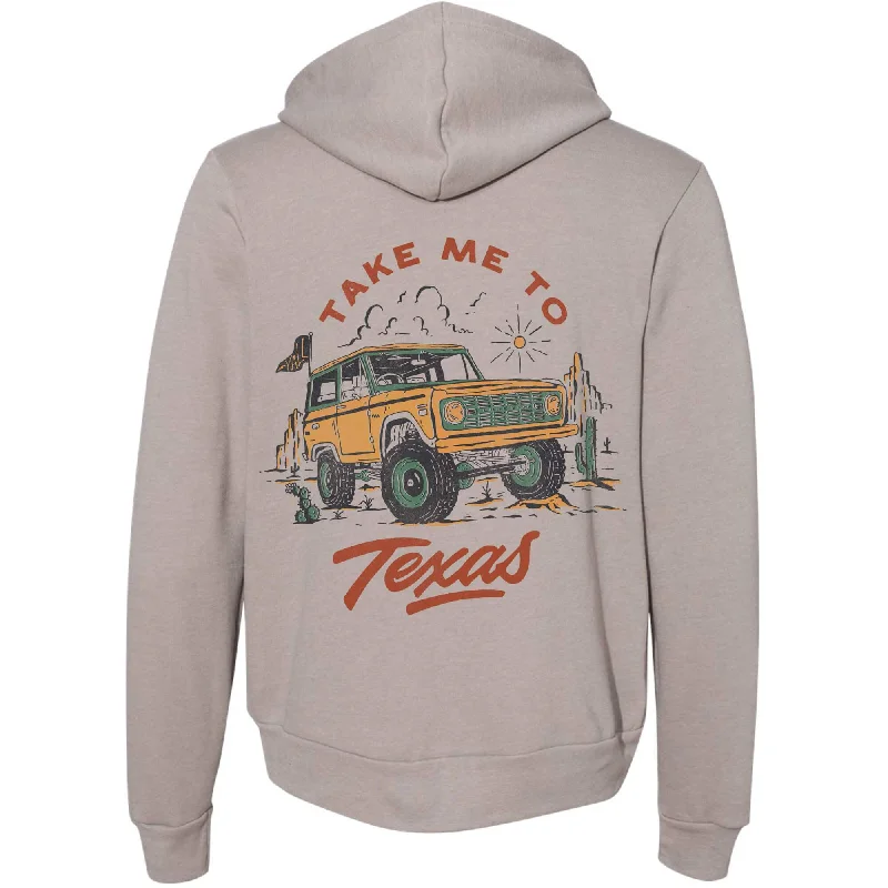 Take Me Texas Zipper Hoodie Hoodie with Crew Neck Simple Timeless