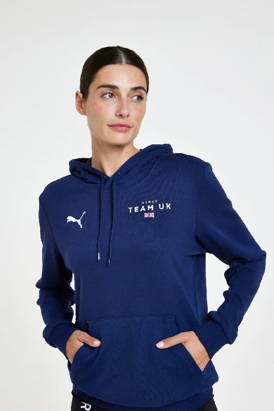 TEAM UK teamGOAL 23 Causals Hoody W - Blue Hoodie with Patch Decorative Personalized