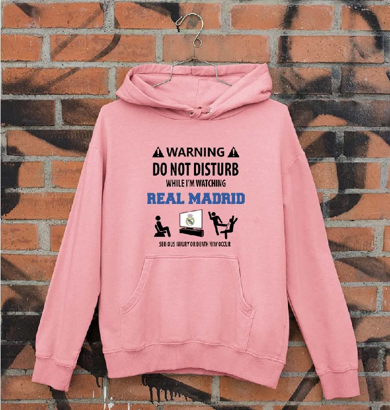 Warning Real Madrid Unisex Hoodie for Men/Women Hoodie with Belted Waist Structured Tailored Warning Real Madrid Unisex Hoodie for Men/Women Hoodie with Belted Waist Structured Tailored