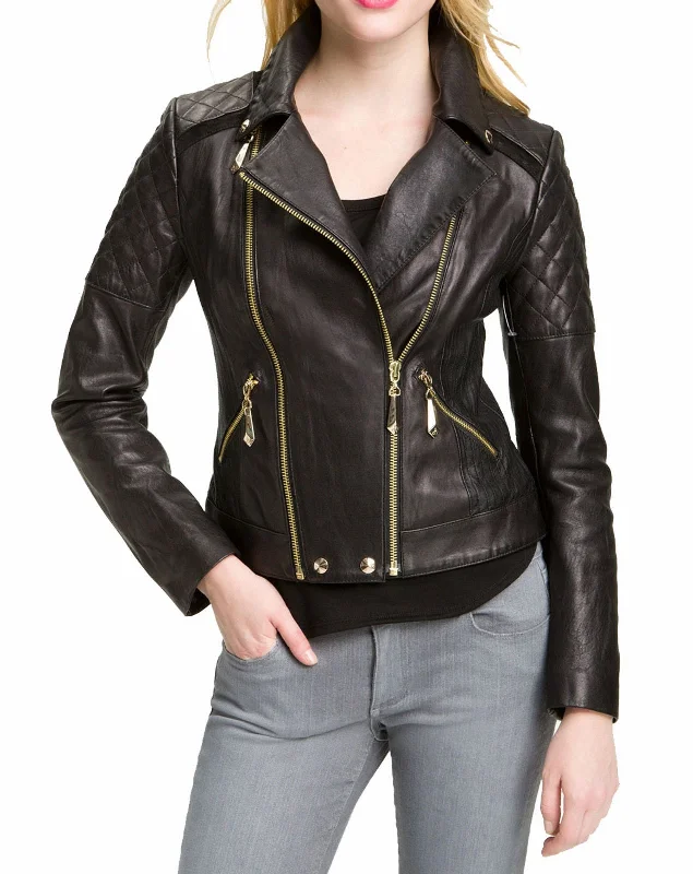 All American Olivia Baker Black Leather Jacket Oversized Jacket Tailored Jacket Straight Jacket All American Olivia Baker Black Leather Jacket Oversized Jacket Tailored Jacket Straight Jacket