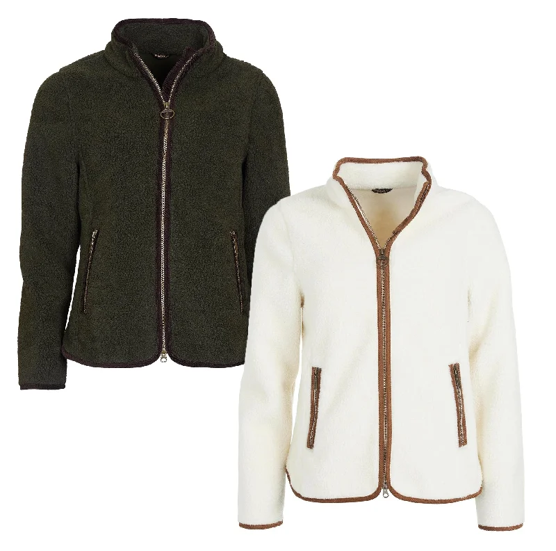 Barbour Lavenham Fleece Jacket Welt Pockets Slit Pockets Flap Pockets