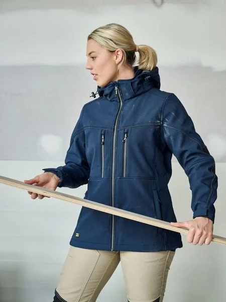 Bisley Women's Flx & Move™ Hooded Soft Shell Jacket (BJL6570) Quilted Jacket Puffer Jacket Insulated Jacket Bisley Women's Flx & Move™ Hooded Soft Shell Jacket (BJL6570) Quilted Jacket Puffer Jacket Insulated Jacket