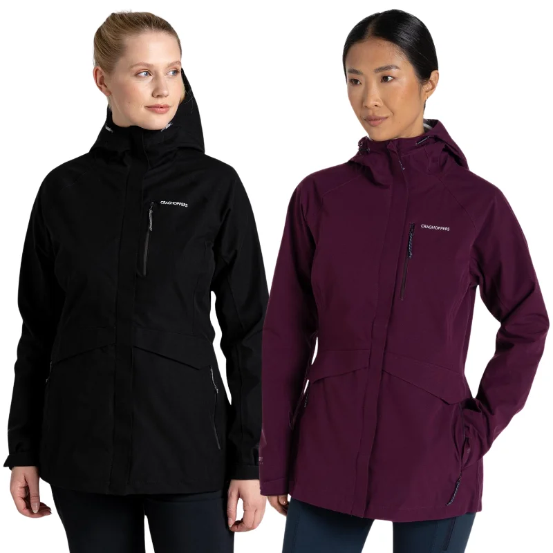 Craghoppers Womens Caldbeck Hooded Waterproof Jacket Denim Jacket Leather Jacket Suede Jacket Craghoppers Womens Caldbeck Hooded Waterproof Jacket Denim Jacket Leather Jacket Suede Jacket