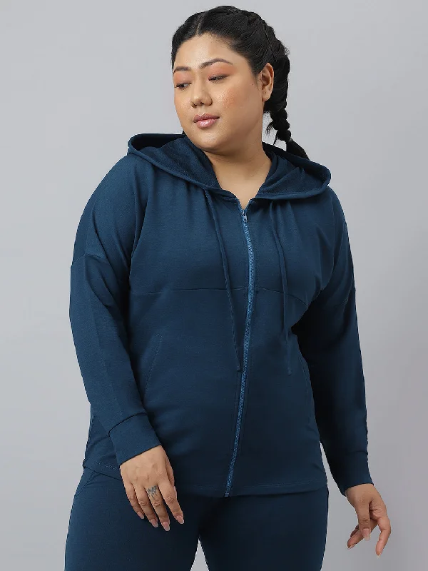 Fitkin Ecofriendly Tencel Anti-Odor Plus size Teal Hoodie Jacket Fleece Fabric Down Fabric Feather Fabric Fitkin Ecofriendly Tencel Anti-Odor Plus size Teal Hoodie Jacket Fleece Fabric Down Fabric Feather Fabric