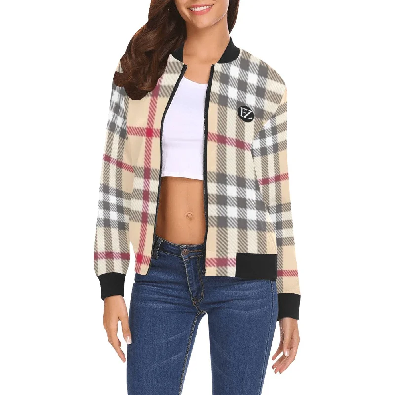 FZ WOMEN'S PLAID JACKET Appliqued Jacket Beaded Jacket Sequined Jacket