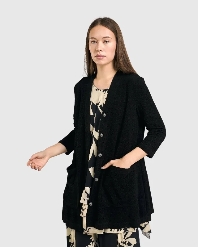 Granite Cardi Jacket, Black Faux Fur Jacket Real Fur Jacket Shearling Jacket
