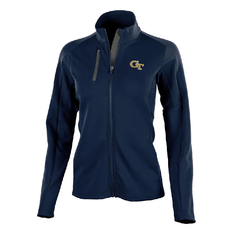 Ladies Georgia Tech Yellow Jackets Generation Jacket Front Pockets Side Pockets Patch Pockets Ladies Georgia Tech Yellow Jackets Generation Jacket Front Pockets Side Pockets Patch Pockets