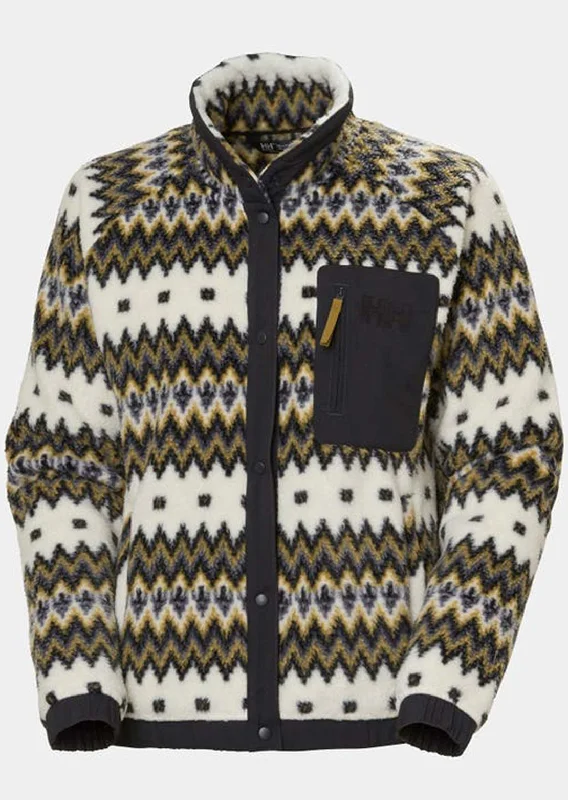 Helly Hansen Women's Imperial Printed Pile Snap Jacket Collared Jacket Crew Neck Jacket Turtle Neck Jacket Helly Hansen Women's Imperial Printed Pile Snap Jacket Collared Jacket Crew Neck Jacket Turtle Neck Jacket