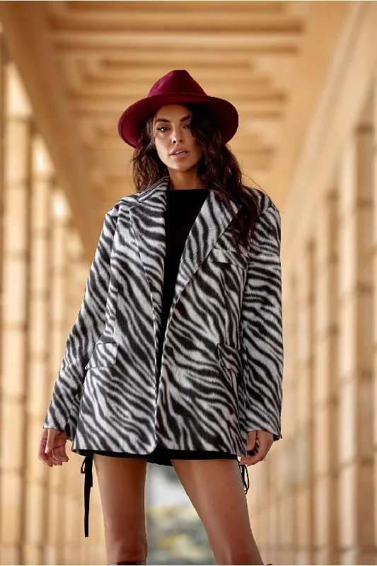 Jacket Roco Fashion Belted Jacket Elasticated Jacket Padded Jacket