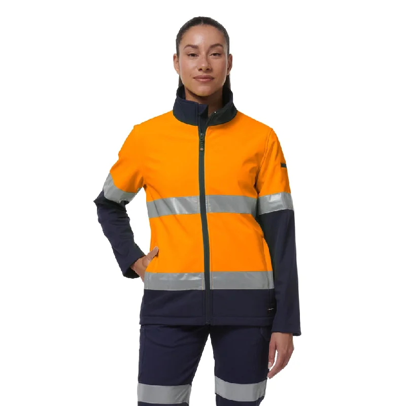 King Gee Women's Reflective Spliced Soft Shell Jacket (K45006) Jacket Blazer Coat