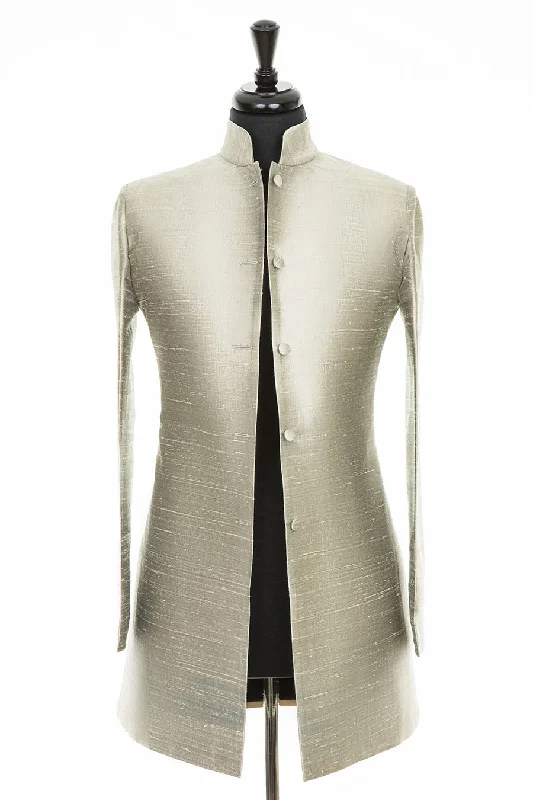 Long Nehru Jacket in Star Print Jacket Jacquard Jacket Patchwork Jacket