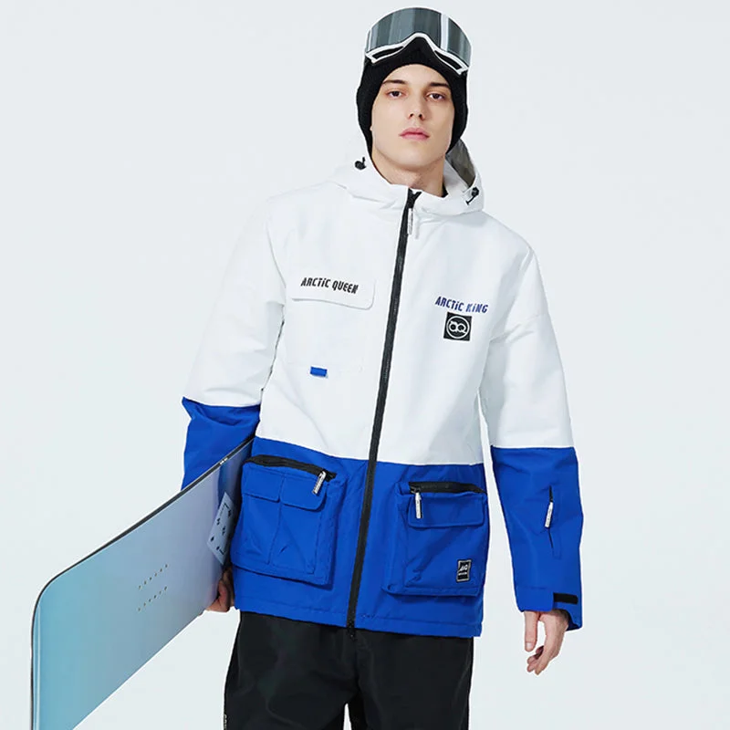 Men's Arctic Queen Winter Sport Snow Jacket Striped Jacket Polka Dot Jacket Floral Jacket