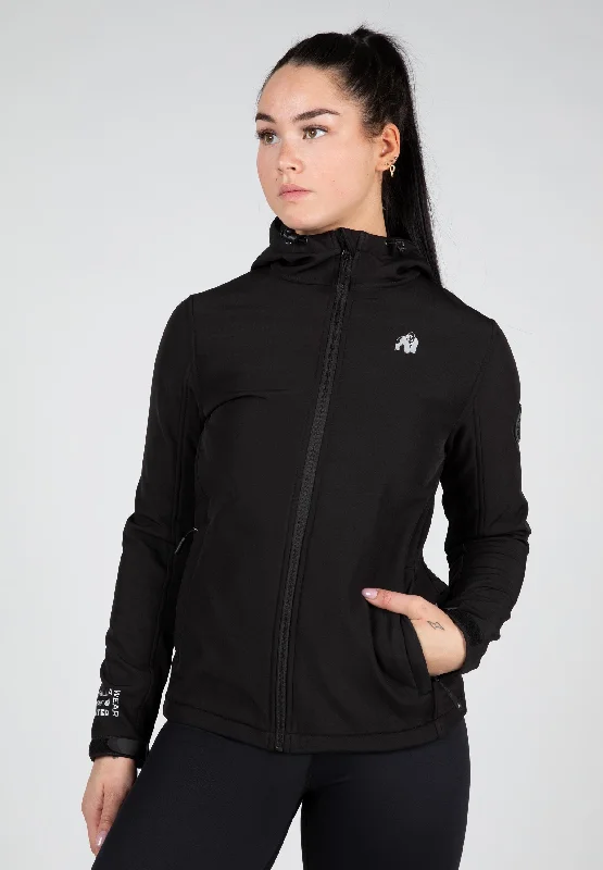 Mina Softshell Jacket - Black Jersey Jacket Tulle Jacket Batik Jacket