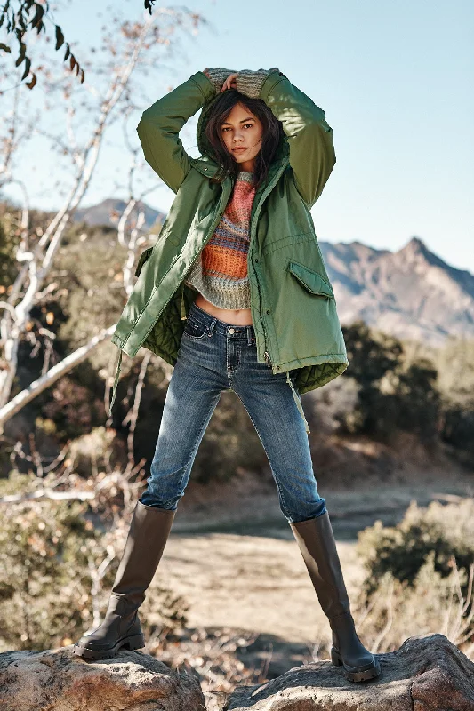 NICKI PARKA JACKET Print Jacket Jacquard Jacket Embroidered Jacket