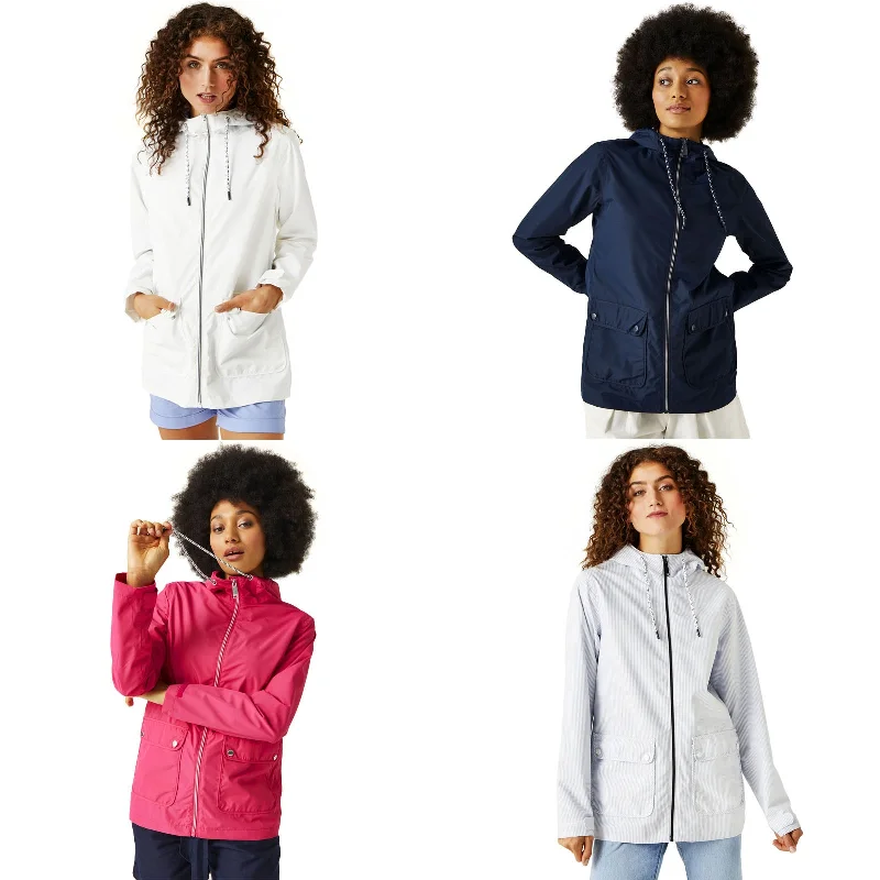 Regatta Womens Bayletta Giovanna Fletcher Waterproof Jacket Zip Front Button Front Snap Front Regatta Womens Bayletta Giovanna Fletcher Waterproof Jacket Zip Front Button Front Snap Front