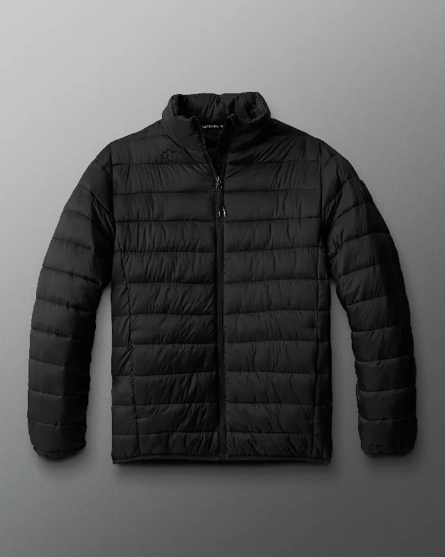 RUDIS Puffer Jacket - Black Cotton Jacket Linen Jacket Terry Jacket