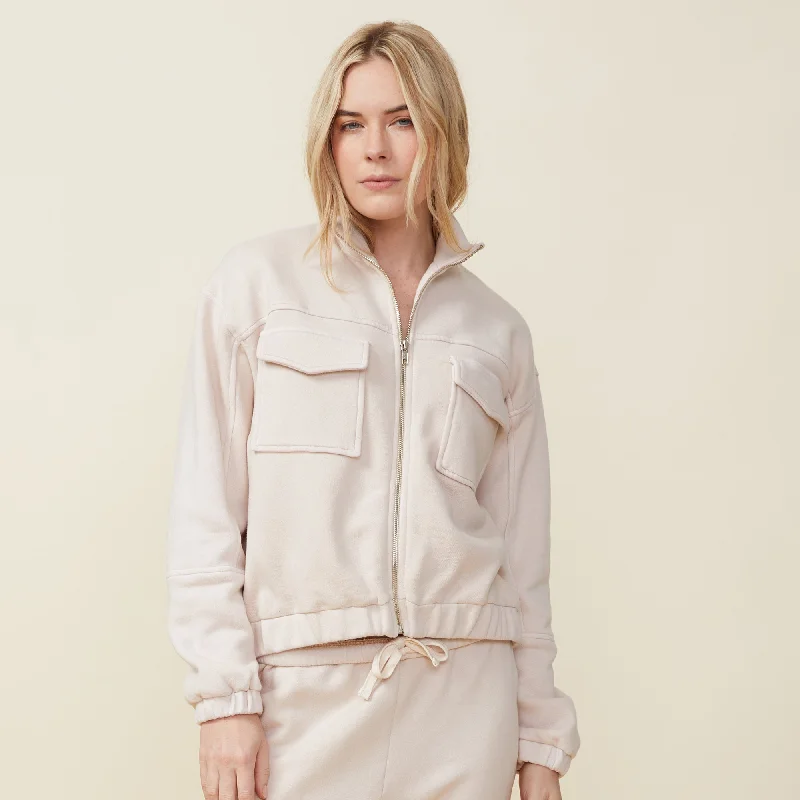 Seamed Bomber Jacket Jacket Blazer Coat