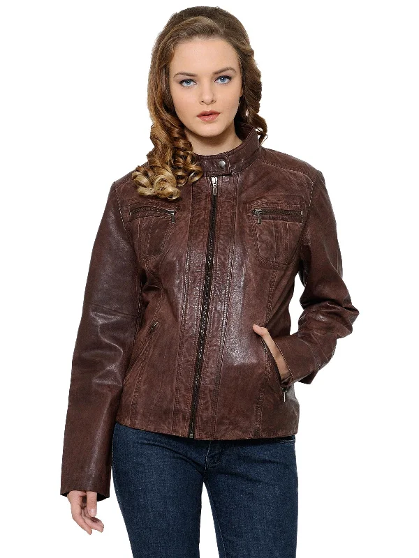 Teakwood Brown Women Genuine Leather Jacket Jersey Jacket Tulle Jacket Batik Jacket Teakwood Brown Women Genuine Leather Jacket Jersey Jacket Tulle Jacket Batik Jacket