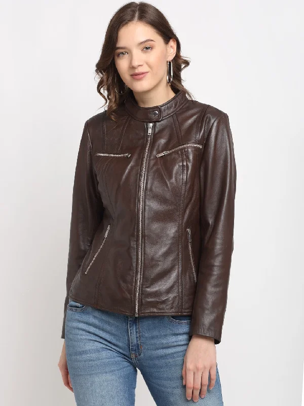 Teakwood Genuine Leathers Women`s Jacket (Wine) Snapped Jacket Toggled Jacket Drawstring Jacket Teakwood Genuine Leathers Women`s Jacket (Wine) Snapped Jacket Toggled Jacket Drawstring Jacket